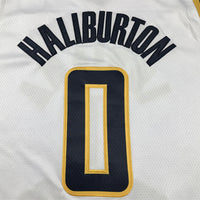 Men's Indiana Pacers Tyrese Haliburton #0 White Swingman Jersey1 - Association Edition