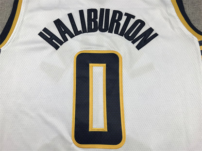 Men's Indiana Pacers Tyrese Haliburton #0 White Swingman Jersey1 - Association Edition