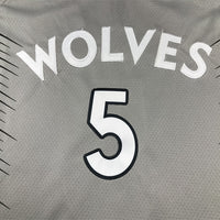 Men's Minnesota Timberwolves Anthony Edwards #5 Gray Swingman Player Jersey1