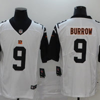 Men's Cincinnati Bengals Joe Burrow #9 White Game Jersey2