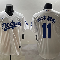 Men's Los Angeles Dodgers Roki Sasaki #11 White Team Player Jersey
