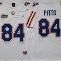 Men's Florida Gators Kyle Pitts #84 White Player Game Jersey