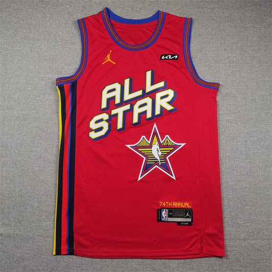 Men's San Antonio Spurs Victor Wembanyama #1 Red 2025 NBA All-Star Game Swingman Player Jersey1