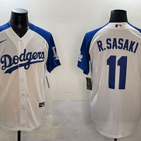 Men's Los Angeles Dodgers Roki Sasaki #11 White Replica Game Jersey1
