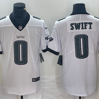 Men's Philadelphia Eagles D'Andre Swift #0 White Game Jersey1