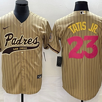 Men's San Diego Padres Fernando Tatis Jr. #23 Tan Replica Team Jersey1 Joint Edition
