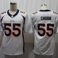 Men's Denver Broncos Bradley Chubb #55 White Game Jersey1
