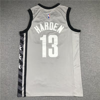 Men's Brooklyn Nets James Harden Charcoal 2020/21 Fast Break Replica Jersey1