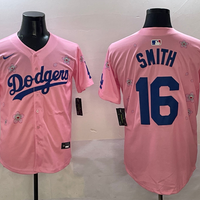 Men's Los Angeles Dodgers Will Smith #16 Pink Replica Player Jersey