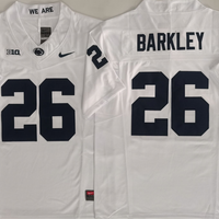 Men's Penn State Nittany Lions Saquon Barkley #26 White Player Jersey