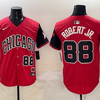 Men's Chicago White Sox Luis Robert Jr. #88 Red/Black 2025 City Connect Limited Player Jersey1