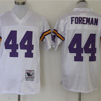 Men's Minnesota Vikings Chuck Foreman Mitchell & Ness White Legacy Replica Jersey1