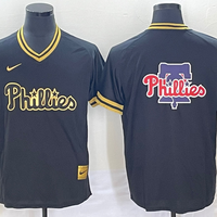 Men's Philadelphia Phillies Black Replica Team Jersey1