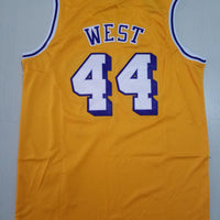 Men's Los Angeles Lakers Jerry West Gold Big & Tall Hardwood Classics Jersey1