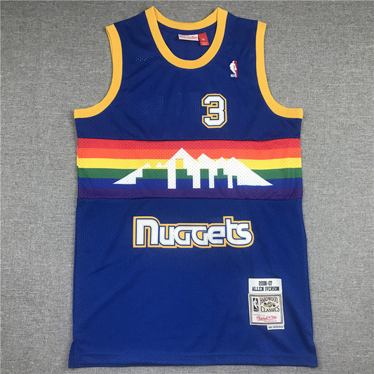 Men's Denver Nuggets Allen Iverson 2006-07 Hardwood Classics Swingman Jersey1