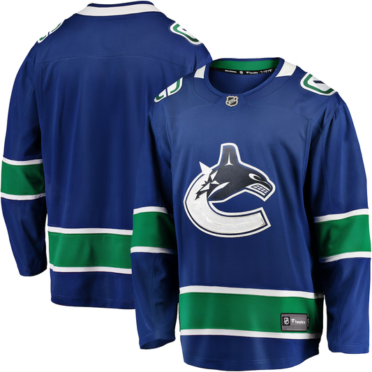 Men's Vancouver Canucks Fanatics Blue Blank Jersey