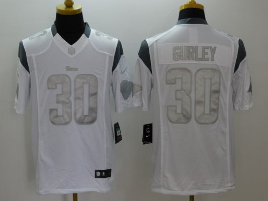 Men's Los Angeles Rams Todd Gurley #30 White Game Jersey1