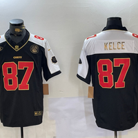 Travis Kelce #87 Kansas City Chiefs Black Vapor Limited Jersey - JerseysFreak