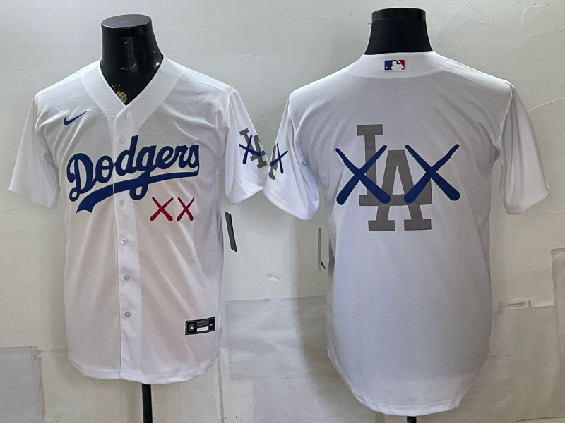 Men's Los Angeles Dodgers Nike x KAWS White Stadium Jersey