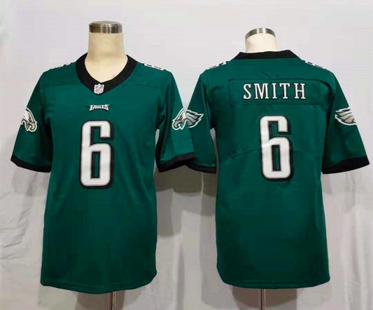 Men's Philadelphia Eagles DeVonta Smith #6 Midnight Green Game Jersey1
