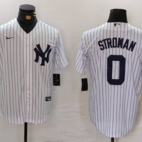 Men's New York Yankees Marcus Stroman #0 White Home Replica Player Jersey1