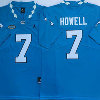 Men's North Carolina Tar Heels Sam Howell #7 Blue Player Game Jersey