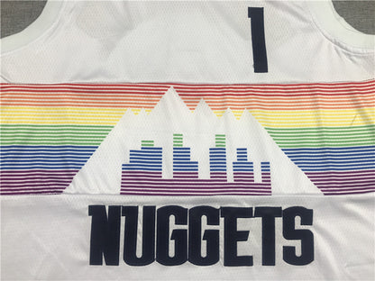 Men's Denver Nuggets Michael Porter Jr. White Swingman Player Jersey1