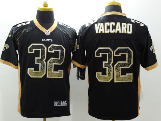 Men's New Orleans Saints Kenny Vaccaro #32 Black Game Jersey1