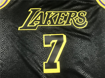 Men's Los Angeles Lakers Carmelo Anthony #7 Black City Edition Swingman Jersey1