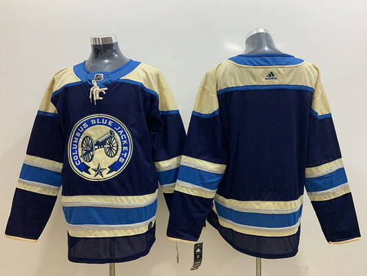 Men's Columbus Blue Jackets Navy Alternate Primegreen Authentic Blank Jersey1