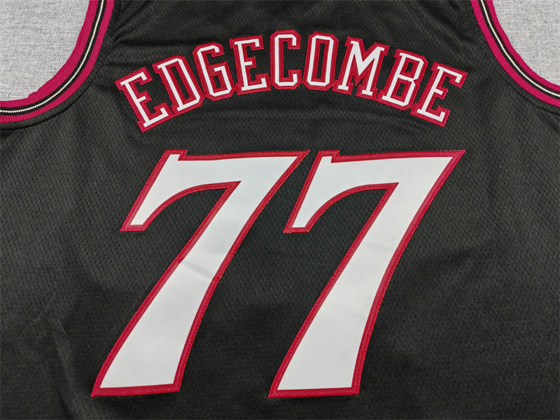 Men's Philadelphia 76ers V. J. Edgecombe #77 Black Swingman Jersey - Classic Edition