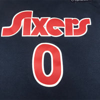 Men's Philadelphia 76ers Tyrese Maxey Navy 2021/22 Swingman Jersey1 City Edition