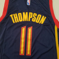Men's Golden State Warriors Klay Thompson #11 Navy Hardwood Classics Jersey1