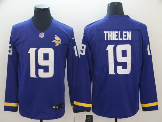 Men's Minnesota Vikings Adam Thielen #19 Purple Player Game Jersey1