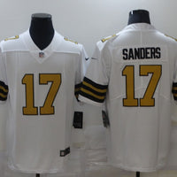 Men's New Orleans Saints Emmanuel Sanders #17 White Player Game Jersey1