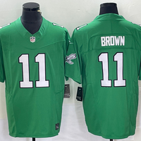 A.J. Brown #11 Philadelphia Eagles Kelly Green Game Jersey - JerseysFreak
