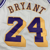 Men's Los Angeles Lakers Kobe Bryant #24 Cream Hardwood Classics Swingman Jersey1