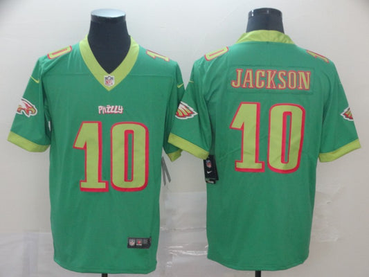 Men's Philadelphia Eagles Desean Jackson #10 Green Game Jersey1 City Edition