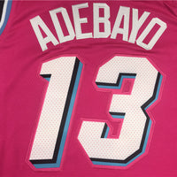 Men's Miami Heat Bam Adebayo #13 Pink Swingman Player Jersey1