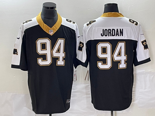 Men's New Orleans Saints Cameron Jordan #94 Black Vapor F.U.S.E. Limited Jersey1