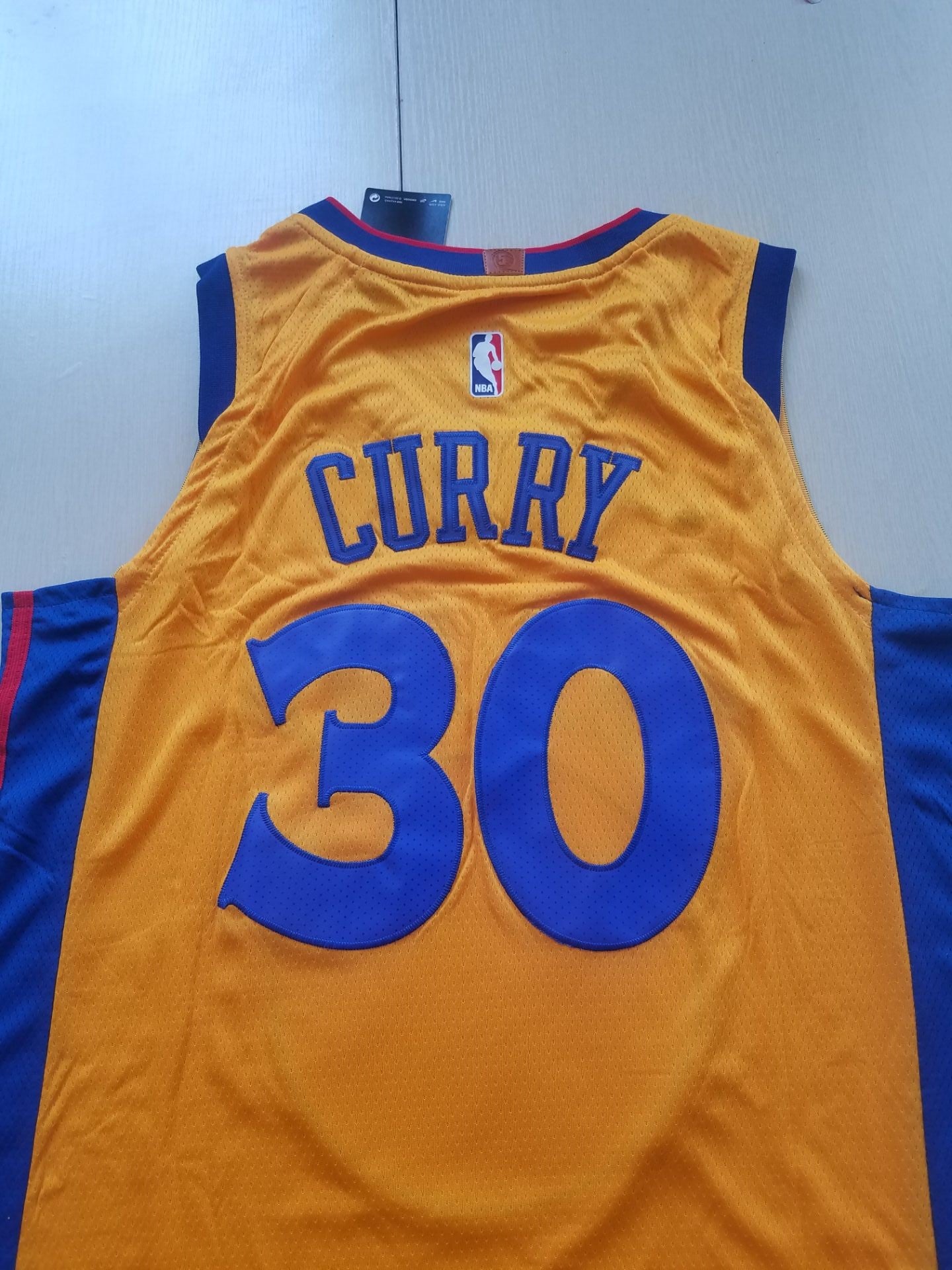 Men's Golden State Warriors Stephen Curry Yellow Replica Jersey1 - City Edition