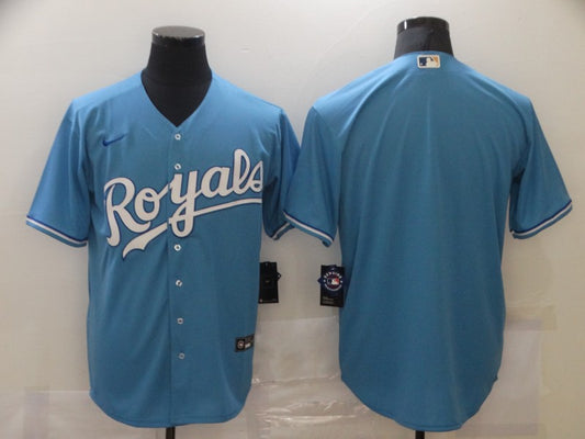 Men's Kansas City Royals Light Blue Alternate Replica Team Blank Jersey1