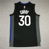 Men's Golden State Warriors Stephen Curry #30 Black Swingman Jersey1