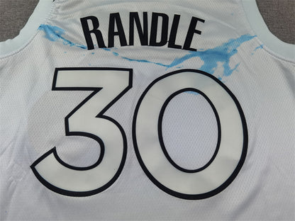 Men's Minnesota Timberwolves Julius Randle #30 White 2024/25 Swingman Player Jersey1 - City Edition
