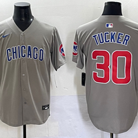 Men's Chicago Cubs Kyle Tucker #30 Gray Replica Player Jersey