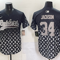 Men's Las Vegas Raiders Bo Jackson #34 Black Team Player Game Jersey