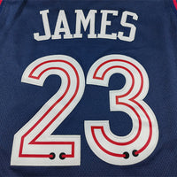 Men's Philadelphia 76ers LeBron James #23 Navy 2023/24 Swingman Jersey - City Edition