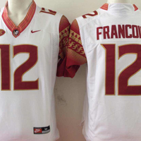 Men's Florida State Seminoles Deondre Francois #12 White Player Game Jersey