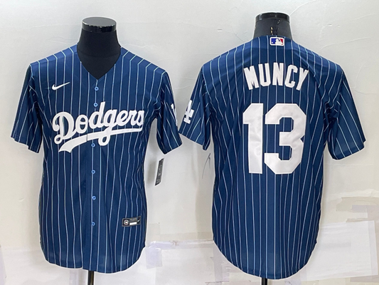 Men's Los Angeles Dodgers Max Muncy #13 Blue Authentic Game Jersey1
