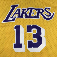 Men's Los Angeles Lakers Wilt Chamberlain #13 Yellow Classics Swingman Jersey1